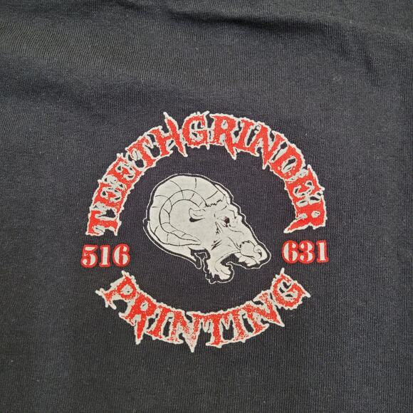 Vintage 90s Heavy-Metal Shirt XS/S 17x26 Black - Picture 2 of 13